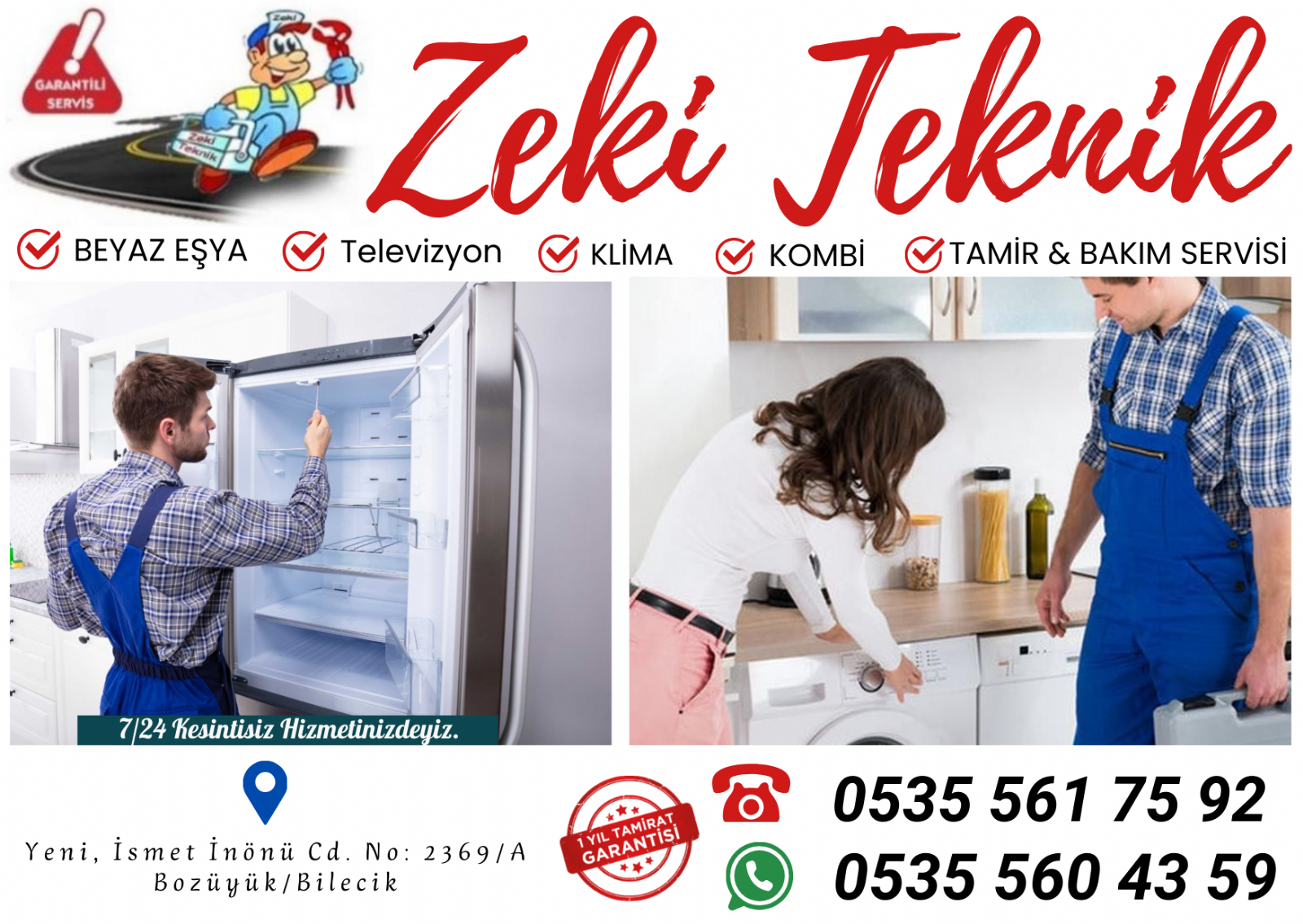 Bozüyük Beyaz Eşya Tamircisi